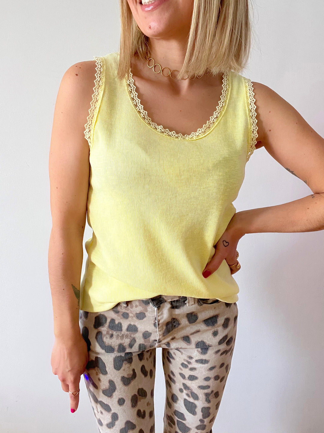 Top Boho Amarillo