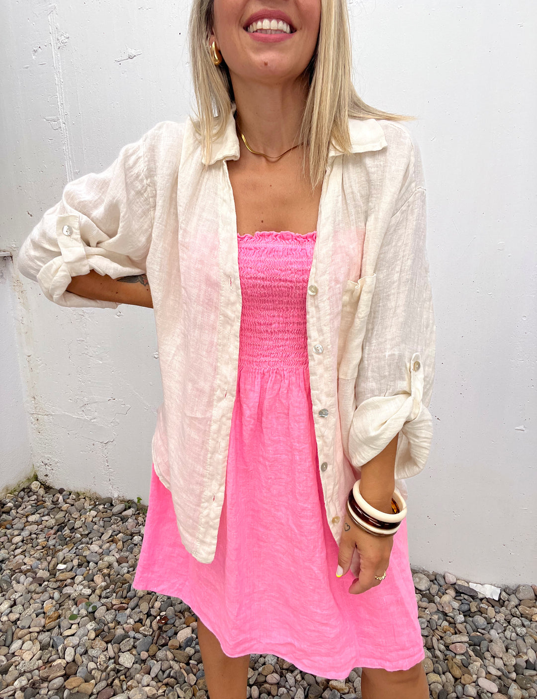 Blusa Lino Beige