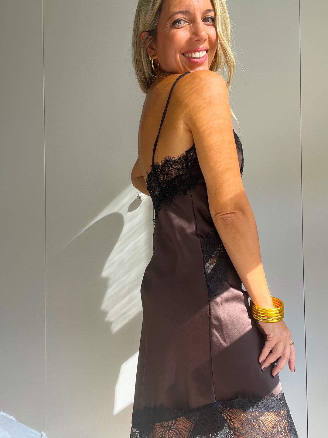 Vestido Lencero Chocolate