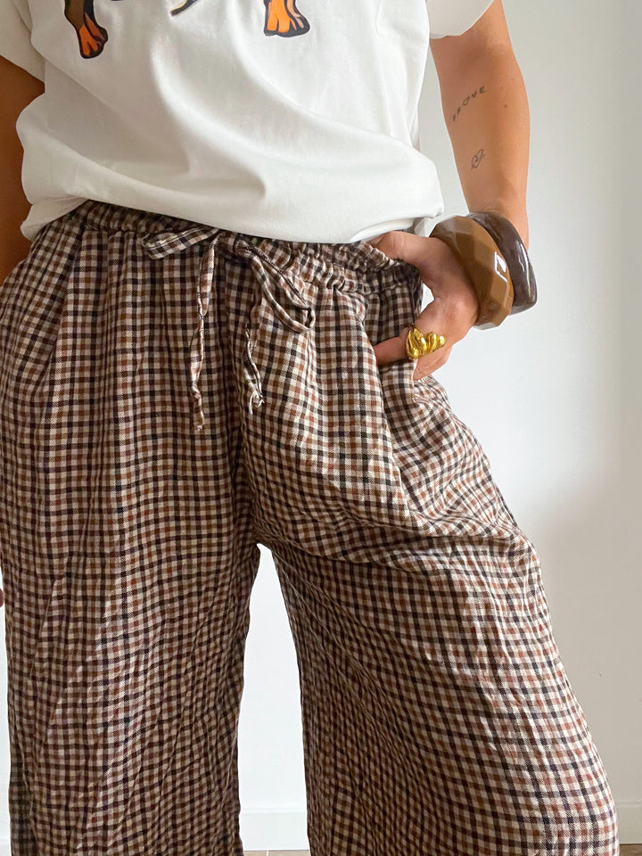 Pantalón ‘Vichy Brown’