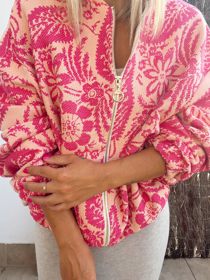 Bomber Flores Boho