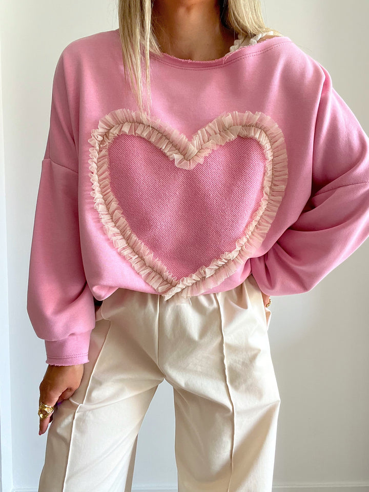 Sudadera Cuore Pink