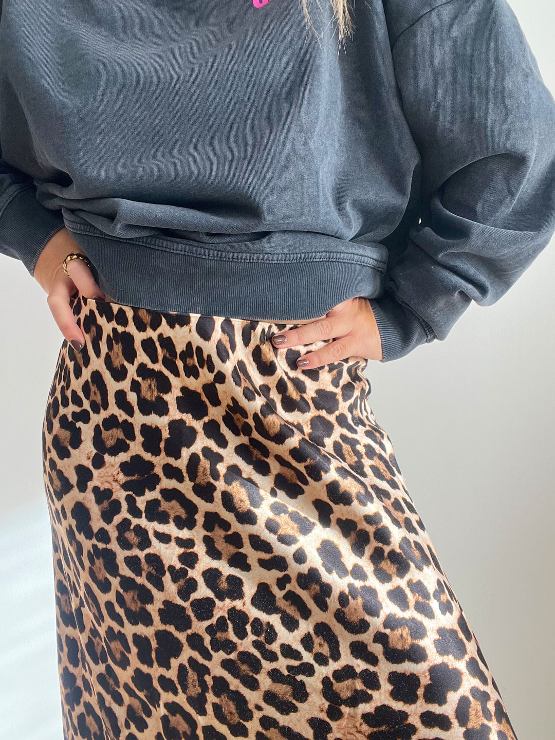 Falda Raso Animal Print