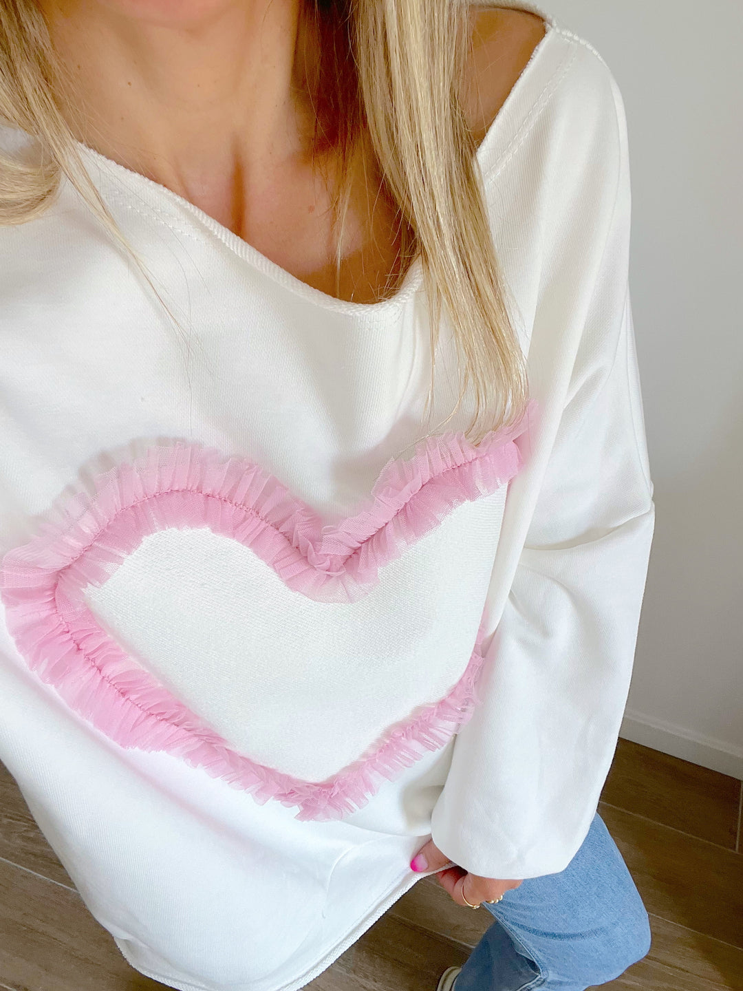 Sudadera Cuore White