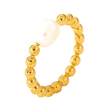 Anillo Golden Pearl