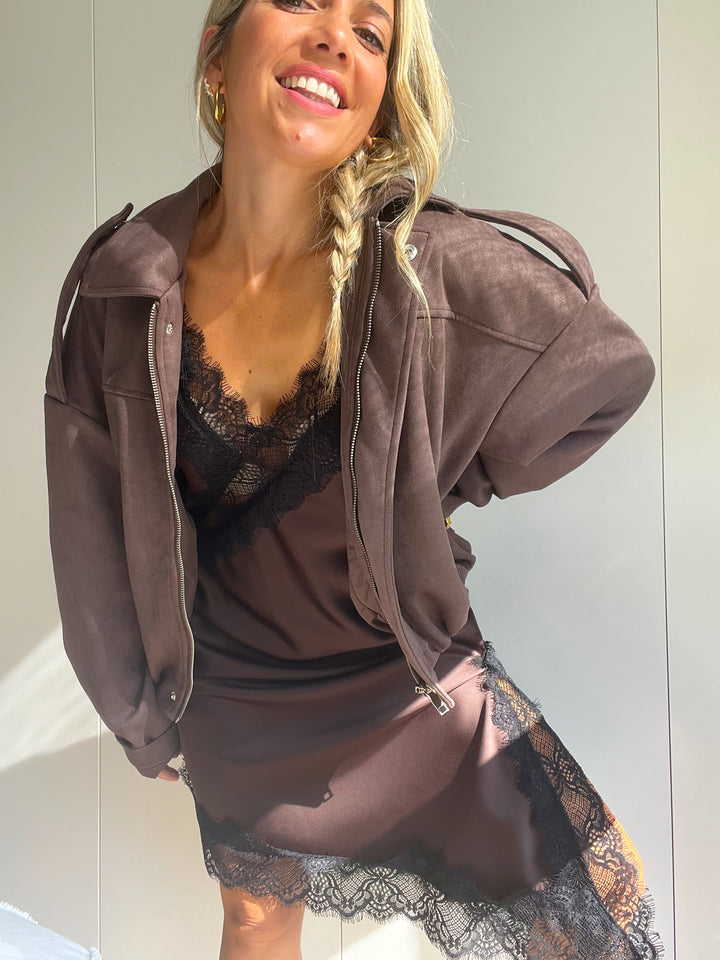 Vestido Lencero Chocolate