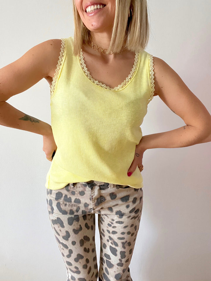 Top Boho Amarillo