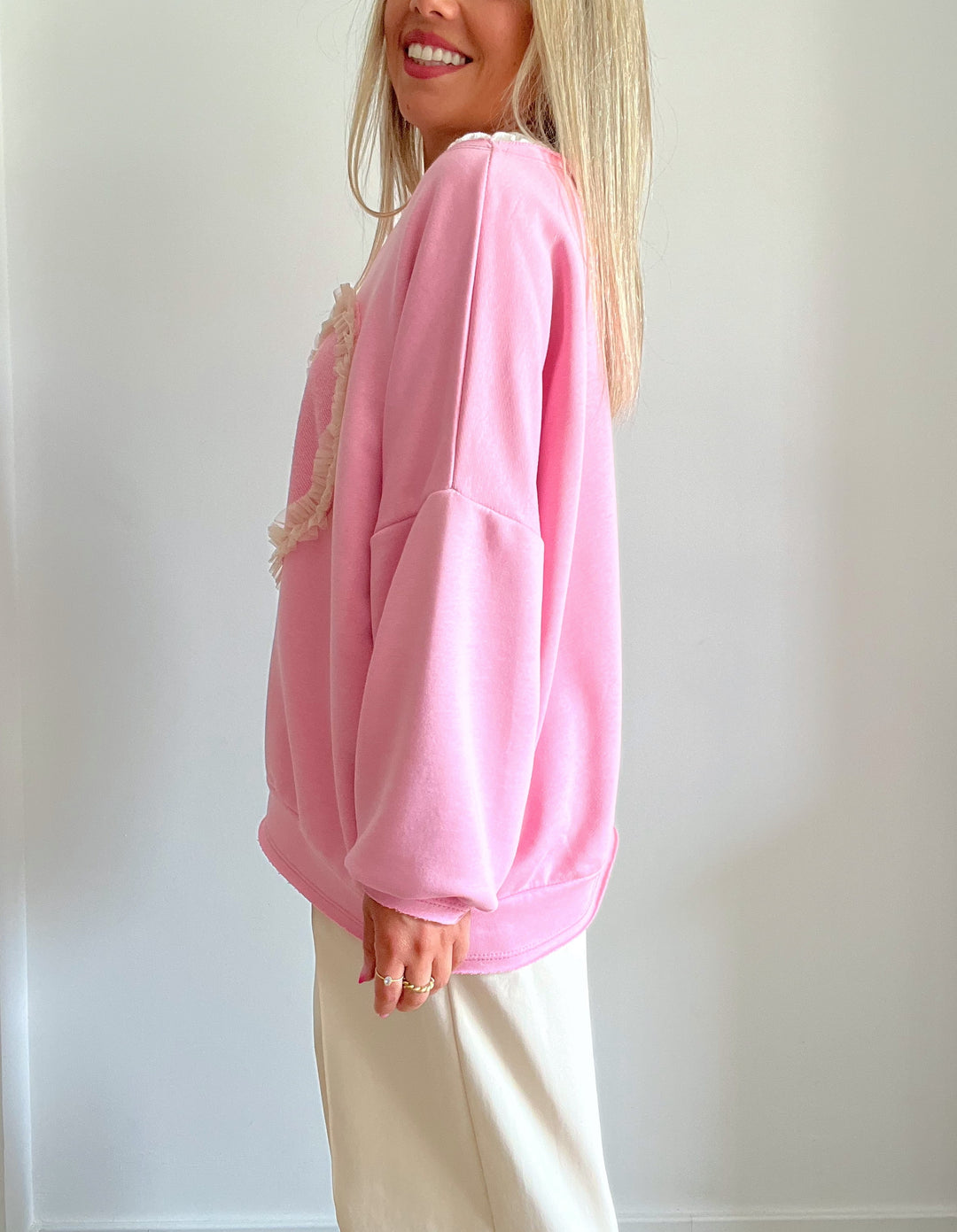 Sudadera Cuore Pink