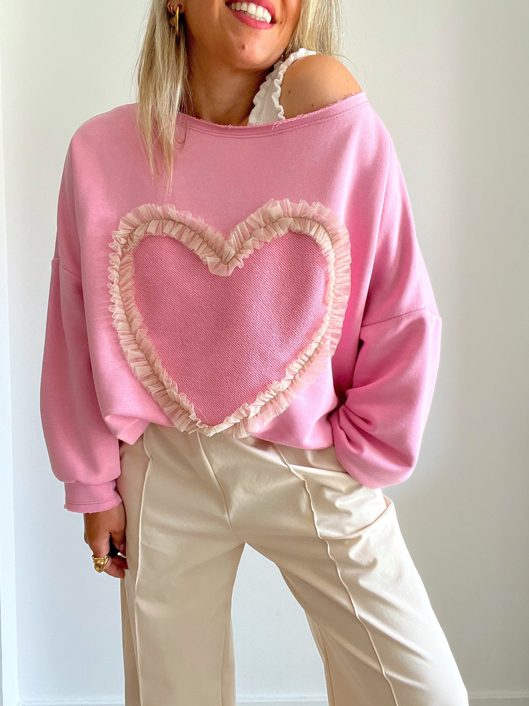 Sudadera Cuore Pink