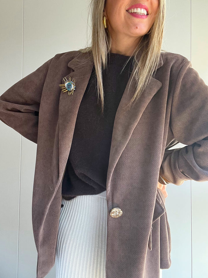 Blazer Velvet Choco