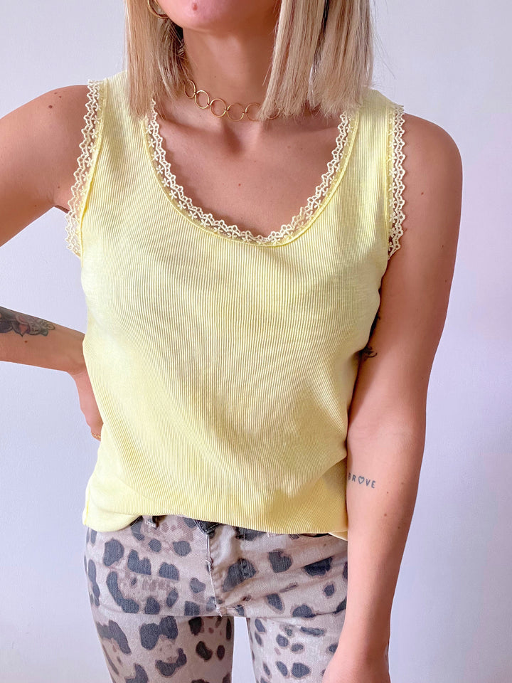 Top Boho Amarillo