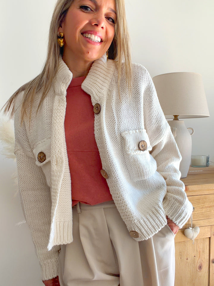Chaqueta ‘Cozy cream’