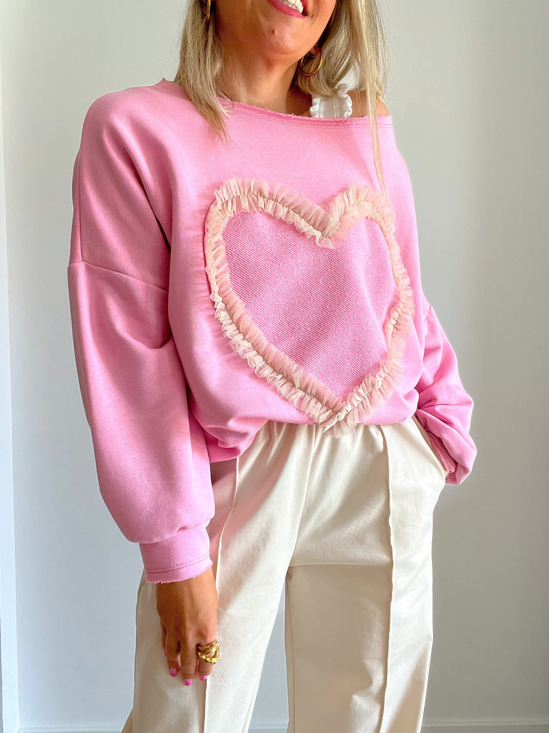 Sudadera Cuore Pink