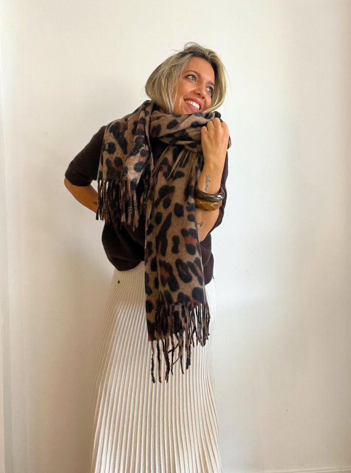 Maxi Bufanda Leopard