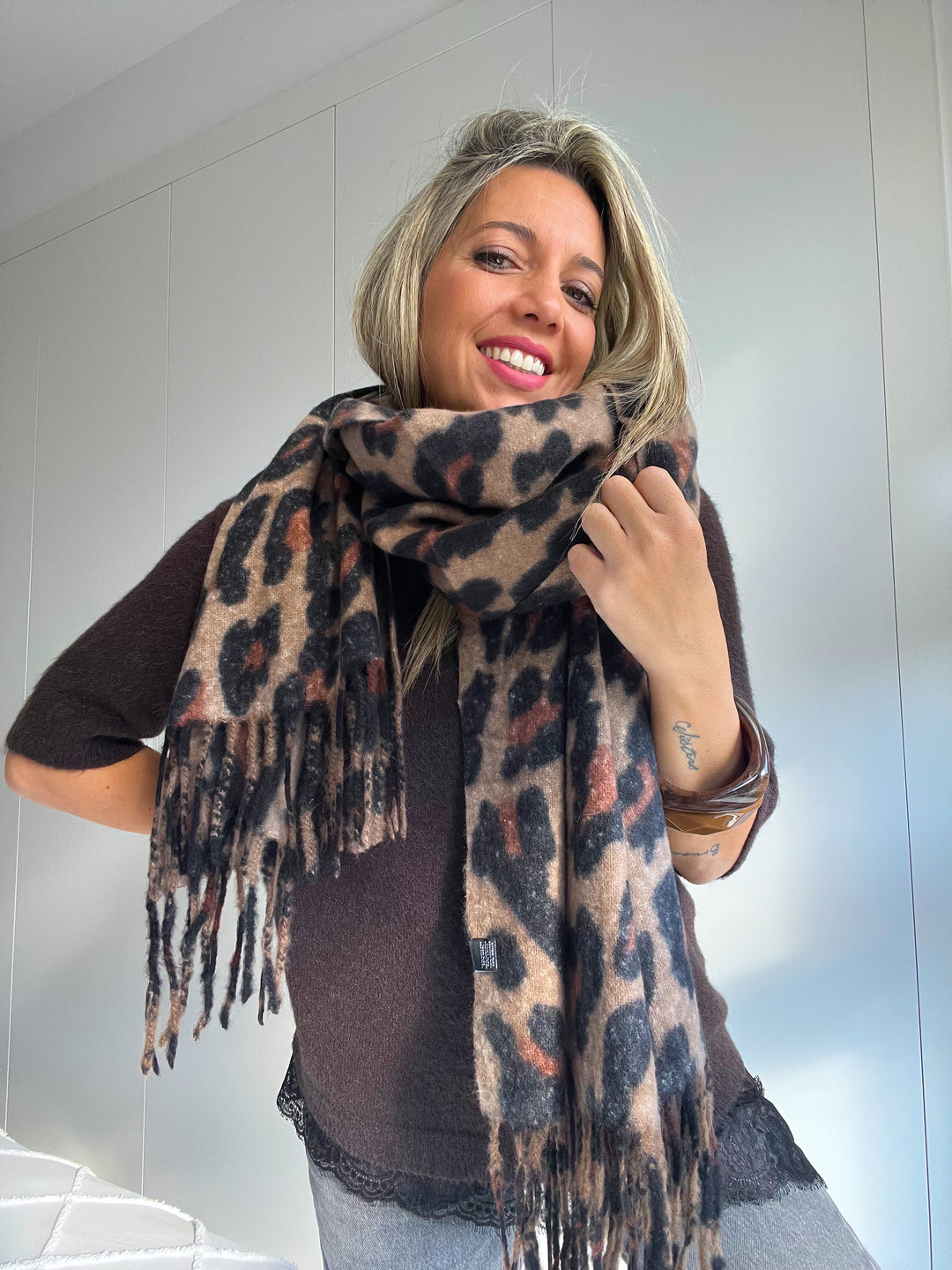 Maxi Bufanda Leopard