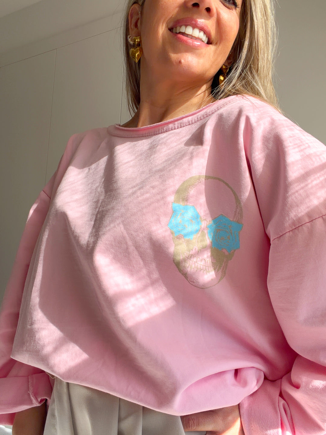 Camiseta ‘Boho Skull Pink’