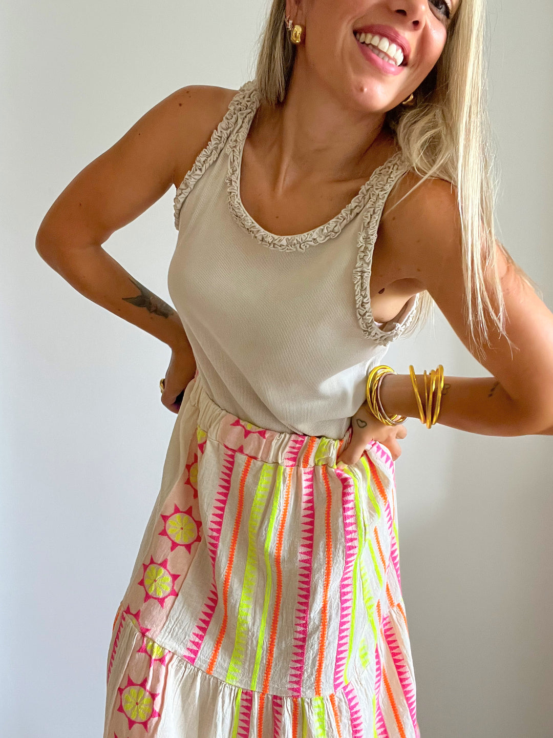 Falda Mikonos Pink