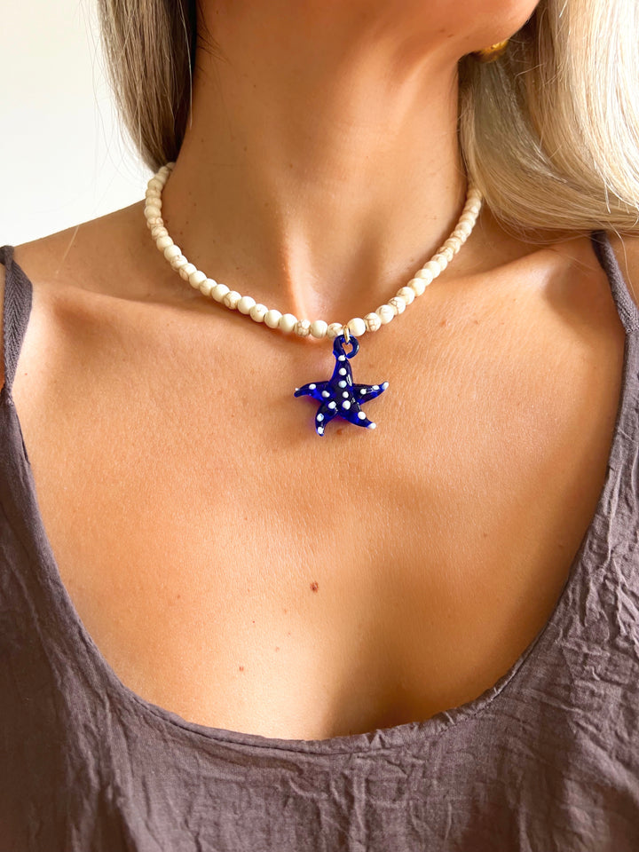 Collar Starfish Blue